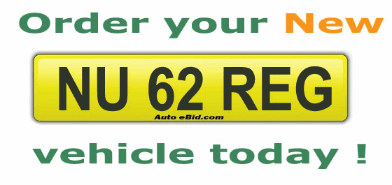 Order you new 2012 (62 plate registration)
