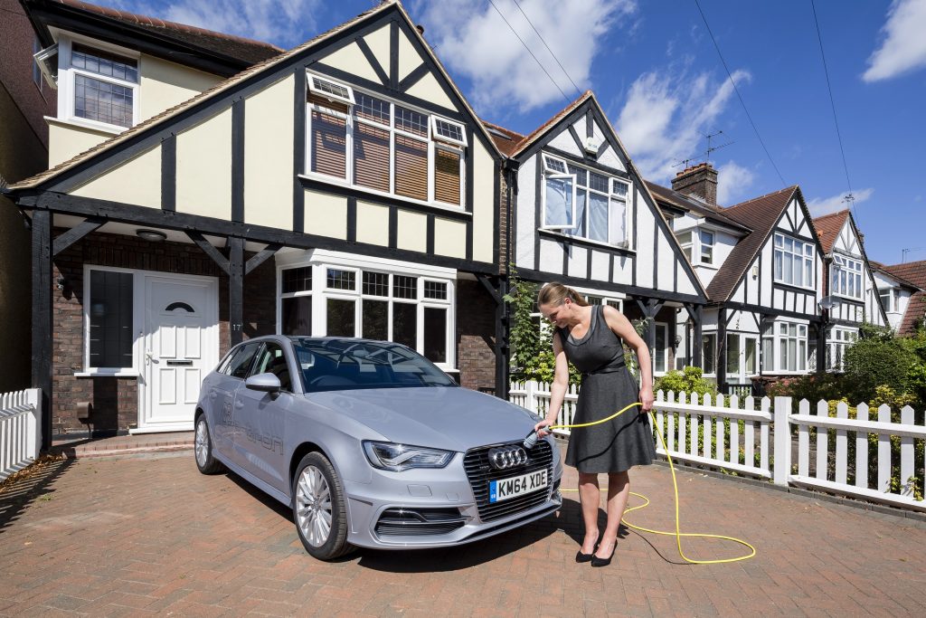 Audi A3 Sportback e-tron home charging